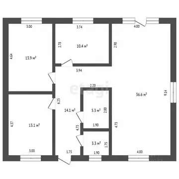 Дом в Татарстан, Тукаевский район, Тлянче-Тамакское с/пос, с. ...