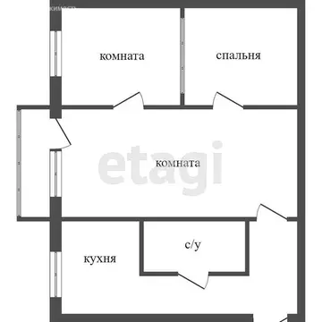 3-комнатная квартира: Омск, Космический проспект, 3 (42 м)