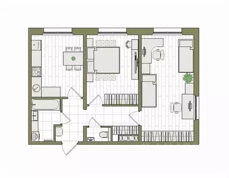 2-к кв. Кировская область, Киров ул. Чистопрудненская, 13А (59.2 м)