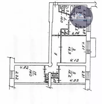 3-к кв. Архангельская область, Северодвинск Приморский бул., 12 (82.6 ...