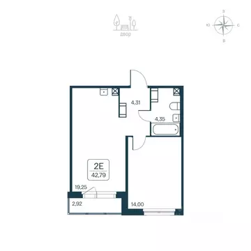 2-к кв. Ленинградская область, Всеволожский район, Заневское городское ...