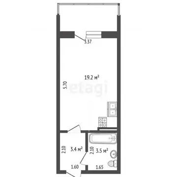 Студия Крым, Алушта муниципальный округ, пос. Семидворье пер. ...