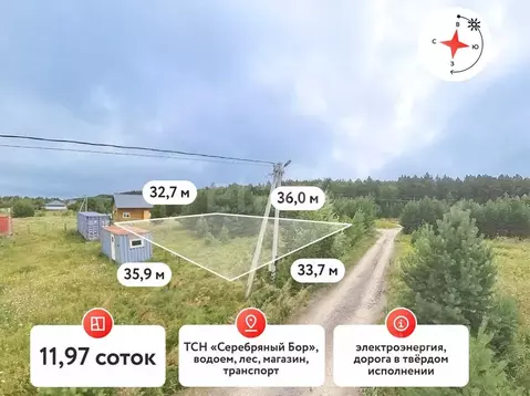 Участок в Тюменская область, Тюменский муниципальный округ, Серебряный ...