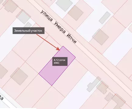 Участок в Крым, Симферополь ул. Умера Ипчи, 76 (8.12 сот.)