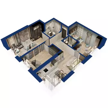 3-к кв. Башкортостан, Уфа Глумилино жилрайон,  (73.11 м)