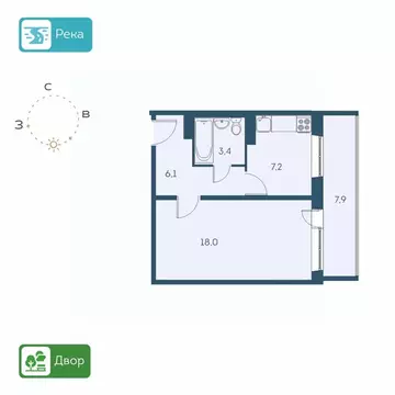 1-к кв. Новосибирская область, Новосибирск Междуреченская ул., 7/1 ...