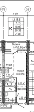 Квартира-студия: Екатеринбург, улица Учителей, 33/1 (22 м)