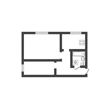 2-комнатная квартира: село Верх-Катунское, улица Мира, 8 (41.1 м)