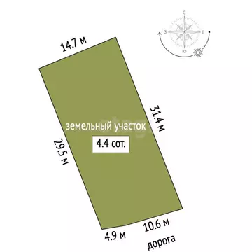 Участок в Балаклава, садоводческое товарищество Благодатный (4 м)