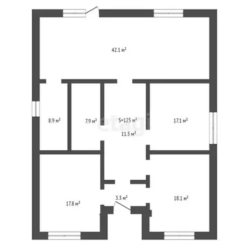 Дом в село Толмачево, Мирная улица (125 м)