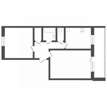 2-к кв. Пермский край, Пермь ул. Маяковского, 48 (50.9 м)