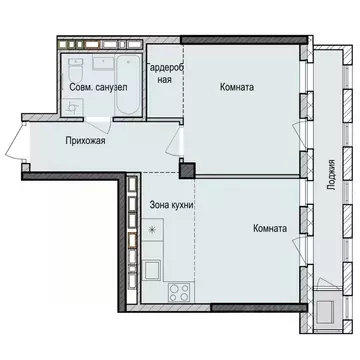 2-к кв. Татарстан, Казань Седьмое Небо жилрайон, Унай жилой комплекс ...