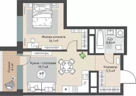 1-к кв. Свердловская область, Екатеринбург Эльмаш жилрайон, Изумрудный ...