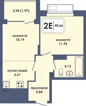 2-к кв. Пермский край, Пермь Камская Долина мкр, Аксиома жилой ...