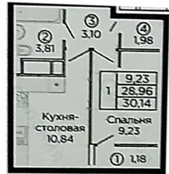 1-к кв. Рязанская область, Рязань ул. Александра Полина, 1 (28.4 м)