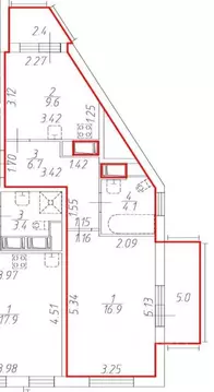 1-к кв. Санкт-Петербург Комендантский просп., 66к3 (37.3 м)