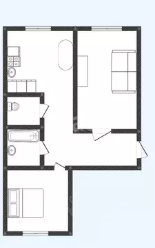 2-к кв. Смоленская область, Смоленск ул. Тухачевского, 3 (59.0 м)