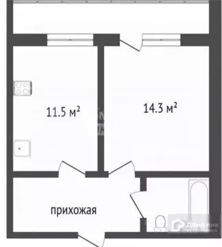 1-к кв. Тюменская область, Тюмень бул. Бориса Щербины, 16 (27.7 м)