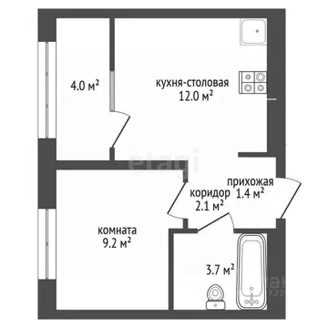 1-к кв. Башкортостан, Стерлитамак Интернациональная ул., 63 (32.4 м)