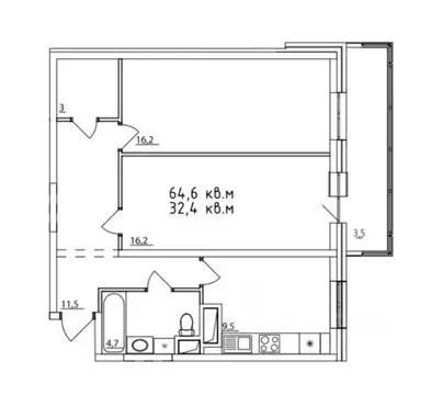 2-к кв. Московская область, Мытищи городской округ, д. Пирогово ул. ...
