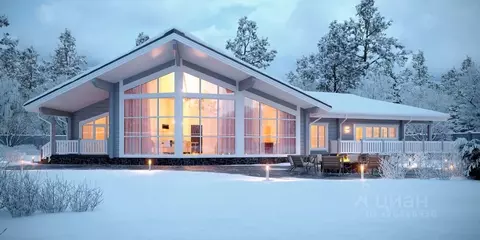 Коттедж в Ленинградская область, Приозерский район, Ромашкинское ...