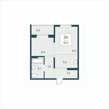 2-к кв. Новосибирская область, Новосибирск ул. Сибиряков-Гвардейцев, ...