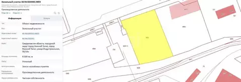 Участок в Свердловская область, Нижний Тагил Тагилстрой мкр,  (85.0 ...