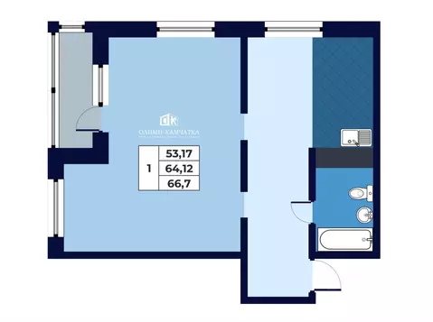 Свободной планировки кв. Камчатский край, Петропавловск-Камчатский ...