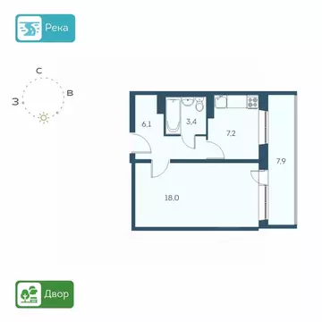 1-к кв. Новосибирская область, Новосибирск Междуреченская ул., 7/1 ...