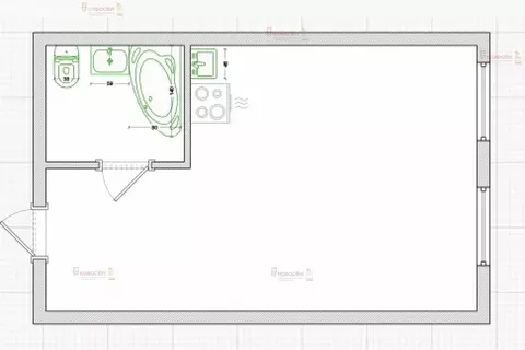 Квартира-студия: Большой Исток, Красноармейская улица, 60 (18 м)
