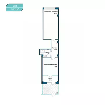 Помещение свободного назначения в Севастополь ул. Степаняна, 2Б (61 м)