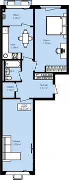 2-к кв. Дагестан, Дербент Камеллия жилой комплекс (68.77 м)