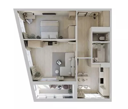 2-к кв. Саха (Якутия), Якутск ул. Чкалова, 39А (52.19 м)