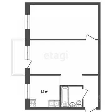 2-к кв. Архангельская область, Новодвинск ул. 50-летия Октября, 40А ...