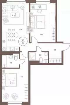2-к кв. Пензенская область, Пенза Арбеково жилрайон, Дальнее Арбеково ...