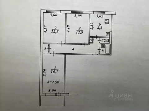 3-к кв. Мурманская область, Мурманск проезд Связи, 4 (66.0 м)