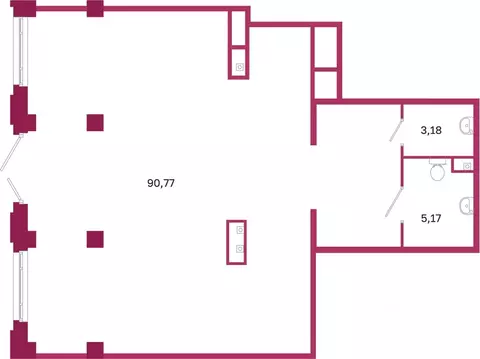 Помещение свободного назначения в Санкт-Петербург Курская ул., 27В (99 ...
