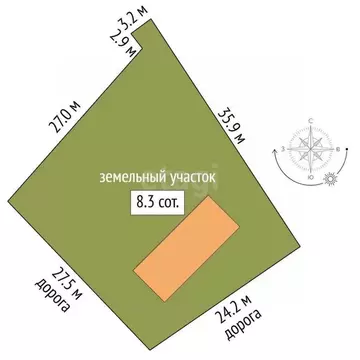 Участок в Архангельская область, Архангельск Южная Маймакса мкр, ул. ...