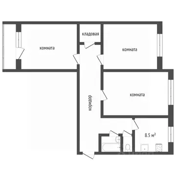 3-к кв. Воронежская область, Воронеж Минская ул., 51 (67.0 м)