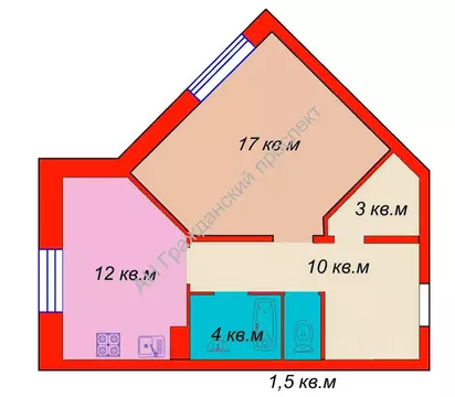 1-к кв. Ленинградская область, Шлиссельбург Кировский район, ул. ...