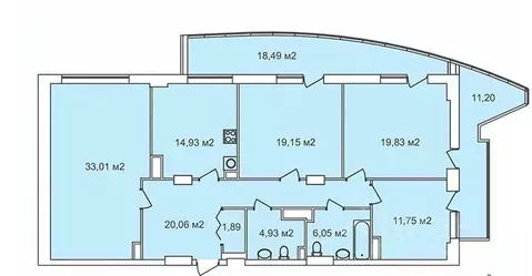 4-к кв. Нижегородская область, Нижний Новгород Сенная пл., 1 (144.8 м)