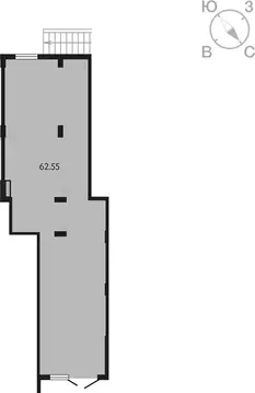 Помещение свободного назначения (62.55 м)