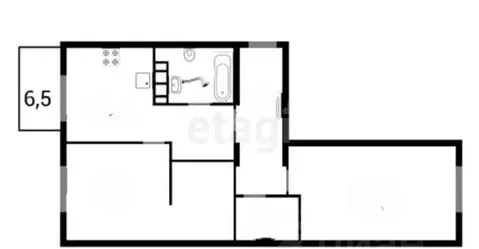 2-комнатная квартира: Анапа, Мирная улица, 29к9 (74 м)