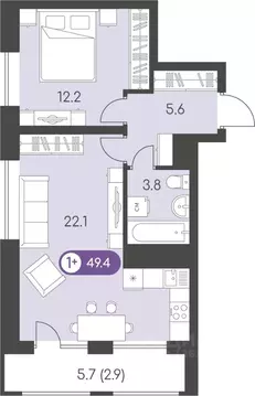 1-к кв. Удмуртия, Ижевск Столичный мкр, Новый Восход жилой комплекс ...