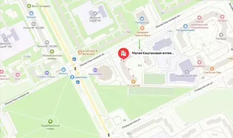 Помещение свободного назначения в Санкт-Петербург Малая Каштановая ...