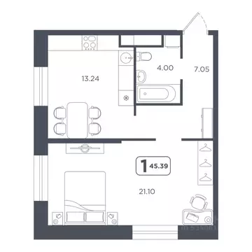 1-к кв. Тюменская область, Тюмень Мелиораторов мкр, ул. Голышева, 8А ...