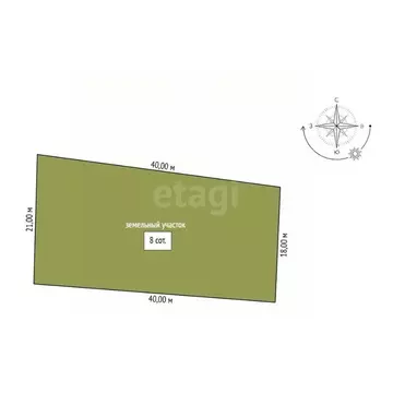 Участок в Амурская область, Благовещенск Азимут СТ,  (8.0 сот.)