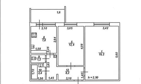 2-к кв. Тверская область, Тверь ул. Артюхиной, 15г (53.0 м)