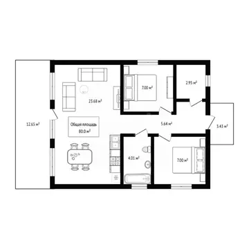 Дом в Новосибирская область, Искитимский район, Мичуринский сельсовет, ...