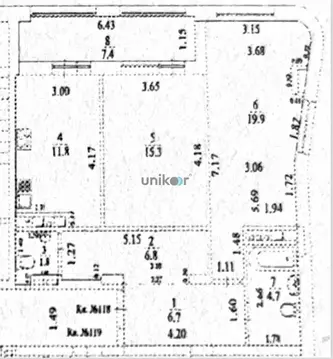 2-комнатная квартира: Уфа, Коммунистическая улица, 107 (74.4 м)